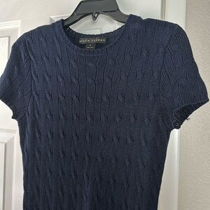 Ralph Lauren Dark Blue Sweater Dress Size Small